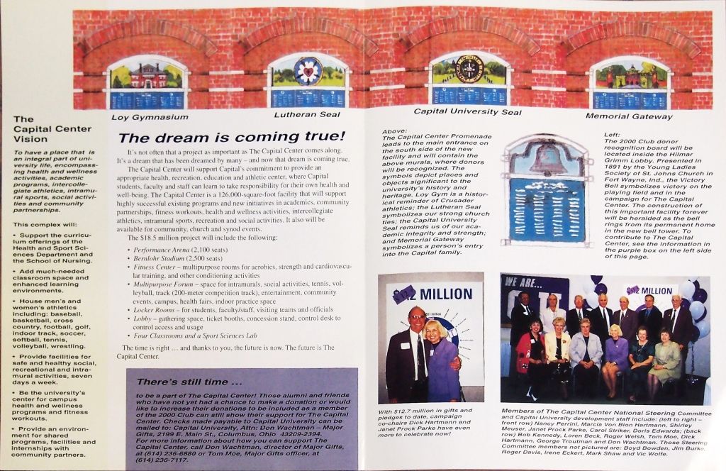 Capital University campaign newsletter 2001